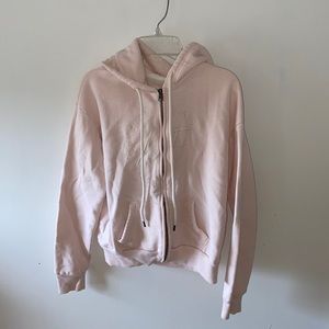 Pink Zip- Up Hoodie